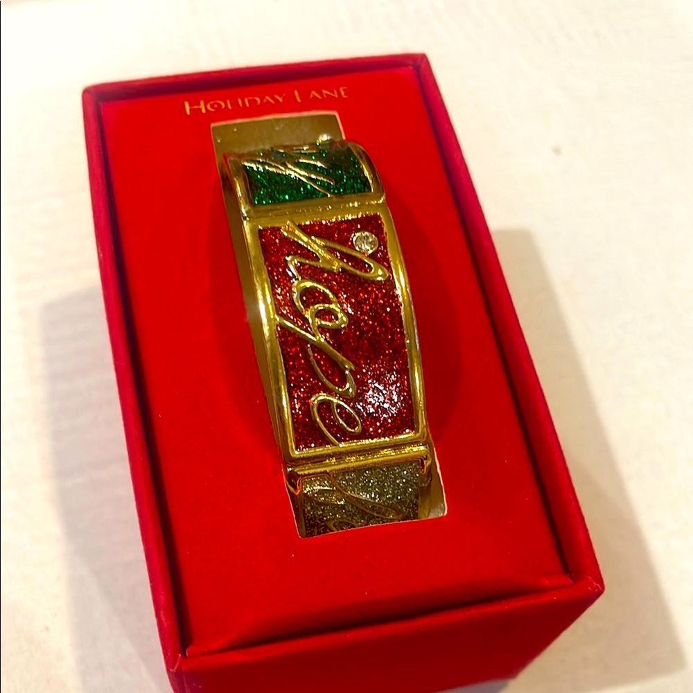Gold and Red Bracelet